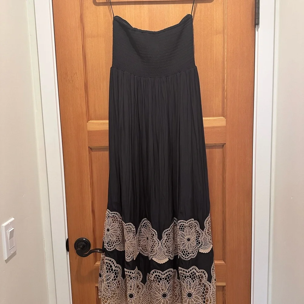 Ramy Brook Milani Embellished Strapless Maxi Dress - Picture 2 of 5